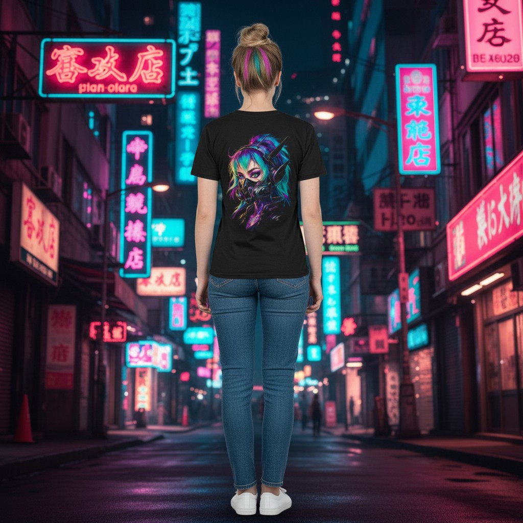 T-Shirt Cyber-Girl V2