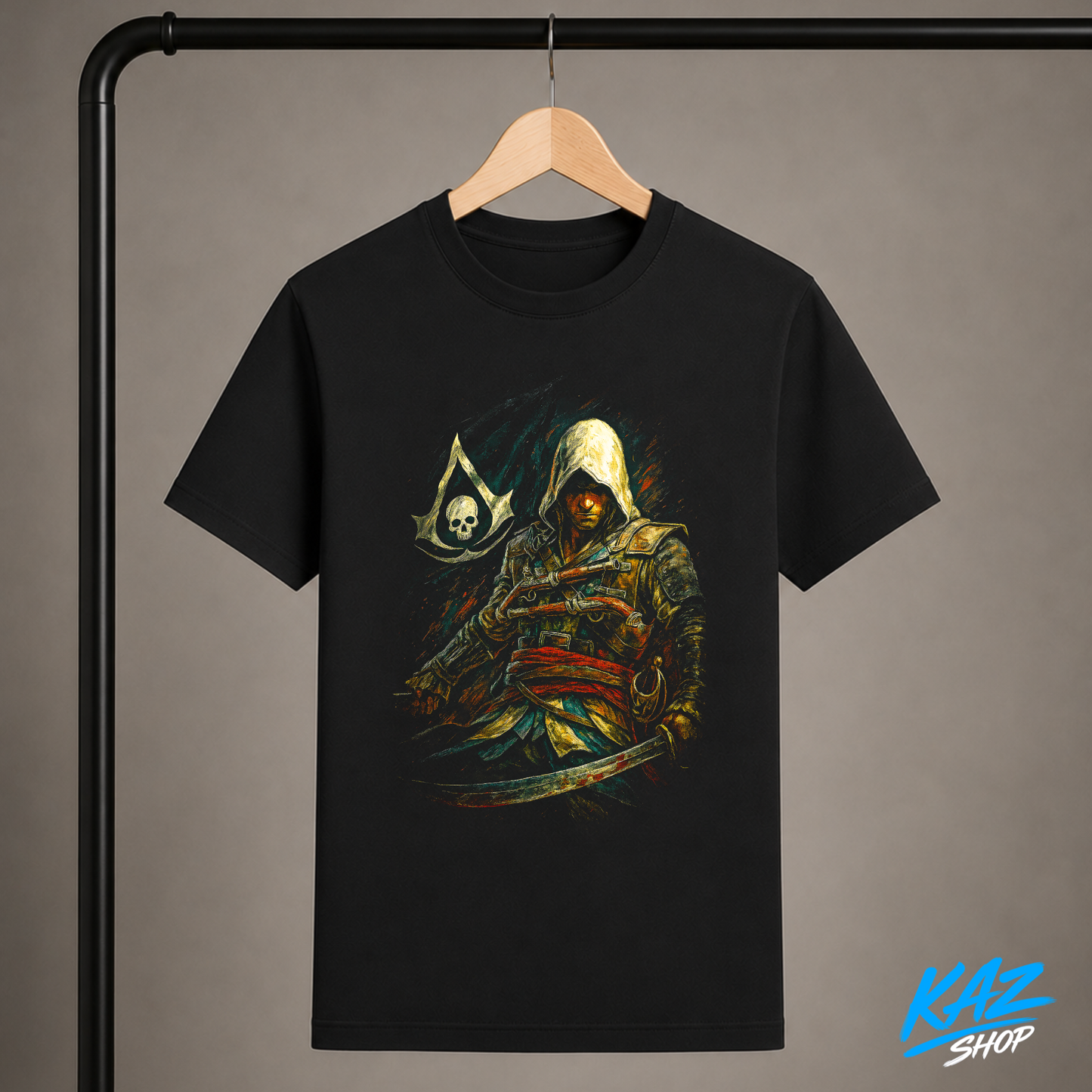 T-Shirt "Black Flag / E.Kenway"