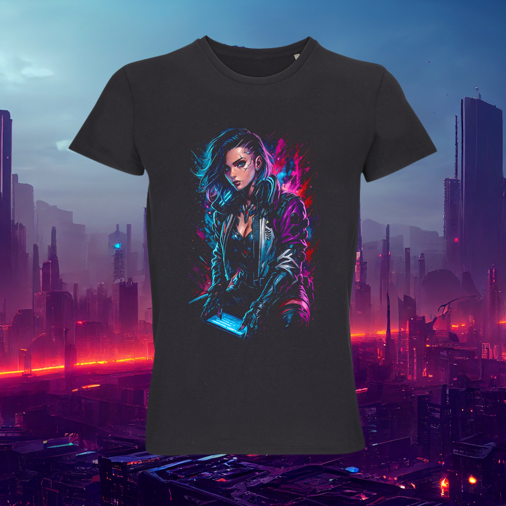 T-Shirt Cyber-Girl V1