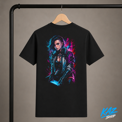T-Shirt Cyber-Girl V1