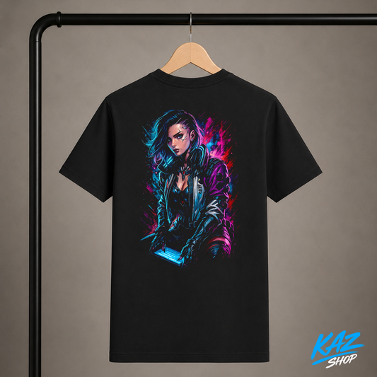 T-Shirt Cyber-Girl V1