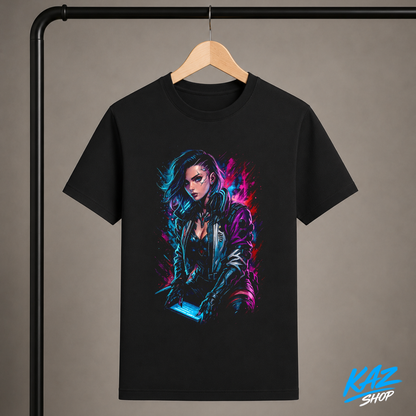 T-Shirt Cyber-Girl V1