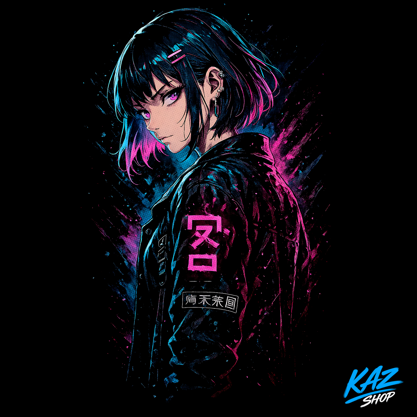 T-Shirt Cyber-Girl V3