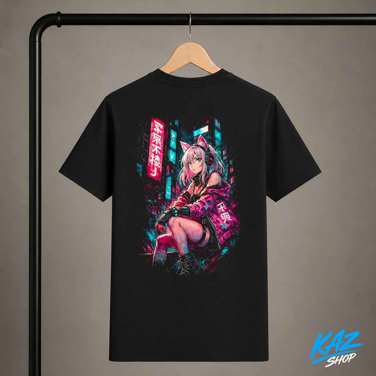 T-Shirt Cyber-Girl V4