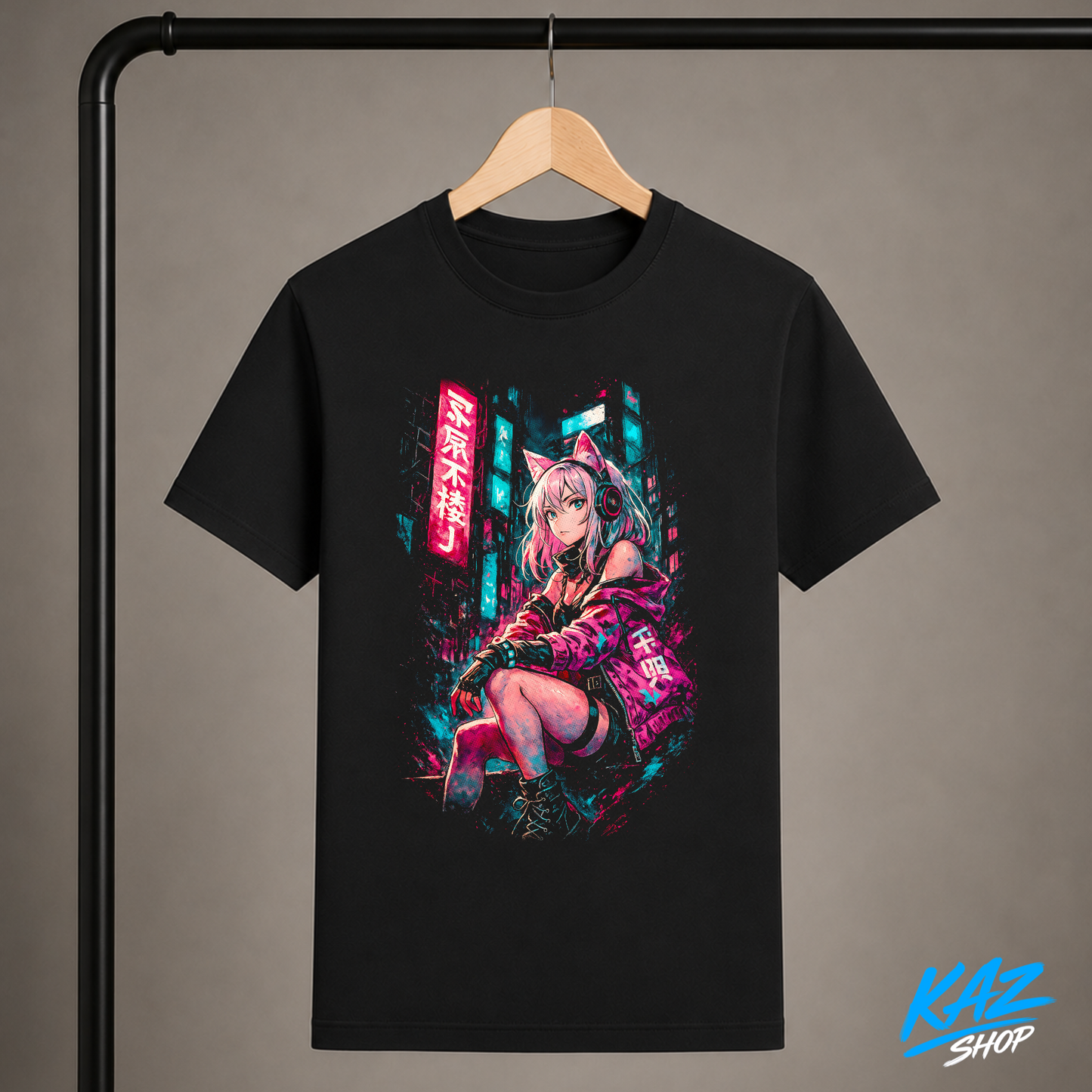 T-Shirt Cyber-Girl V4