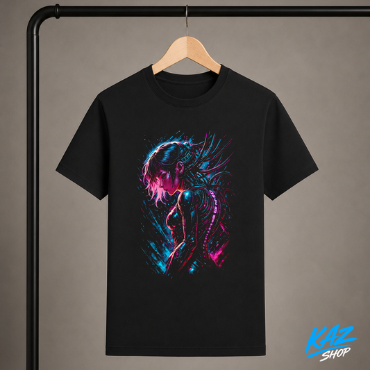 T-Shirt Cyber-Girl V6
