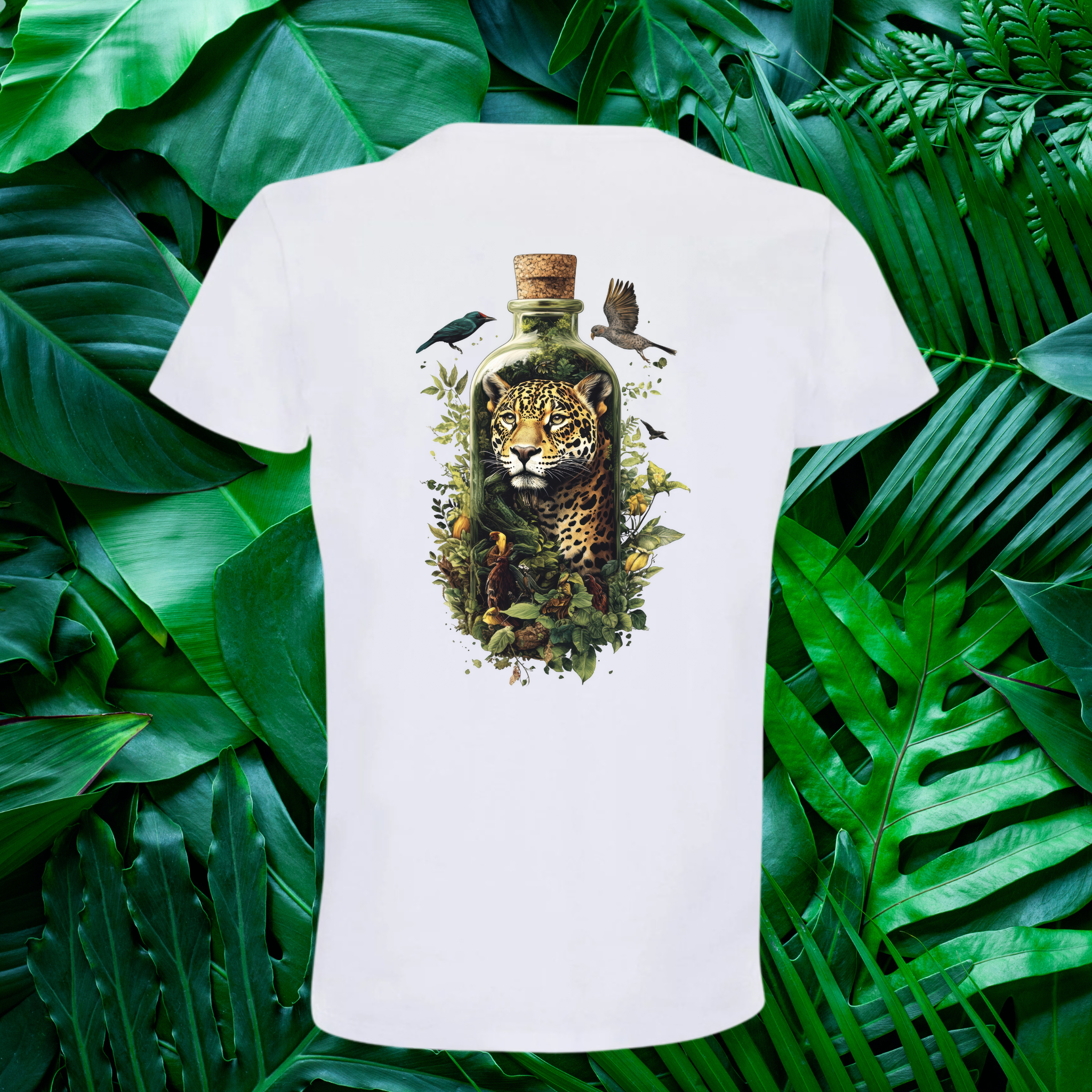 T-shirt Léopard Tropical