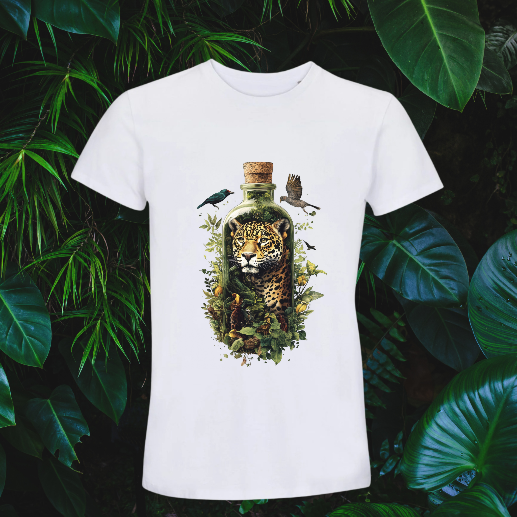 T-shirt Léopard Tropical