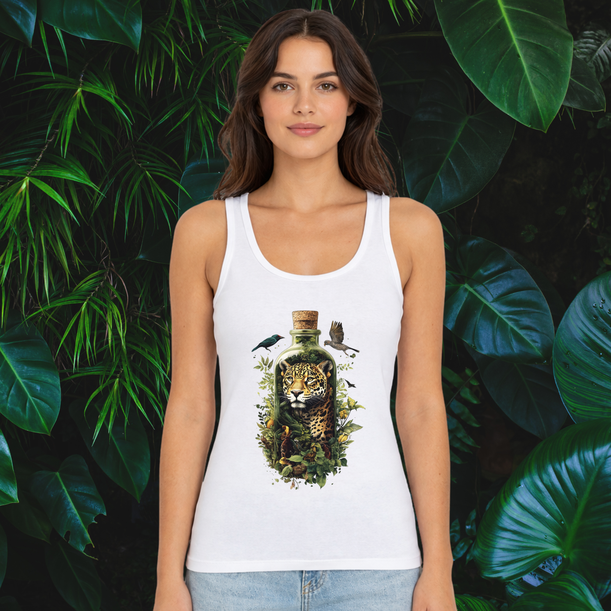 Débardeur Léopard Tropical