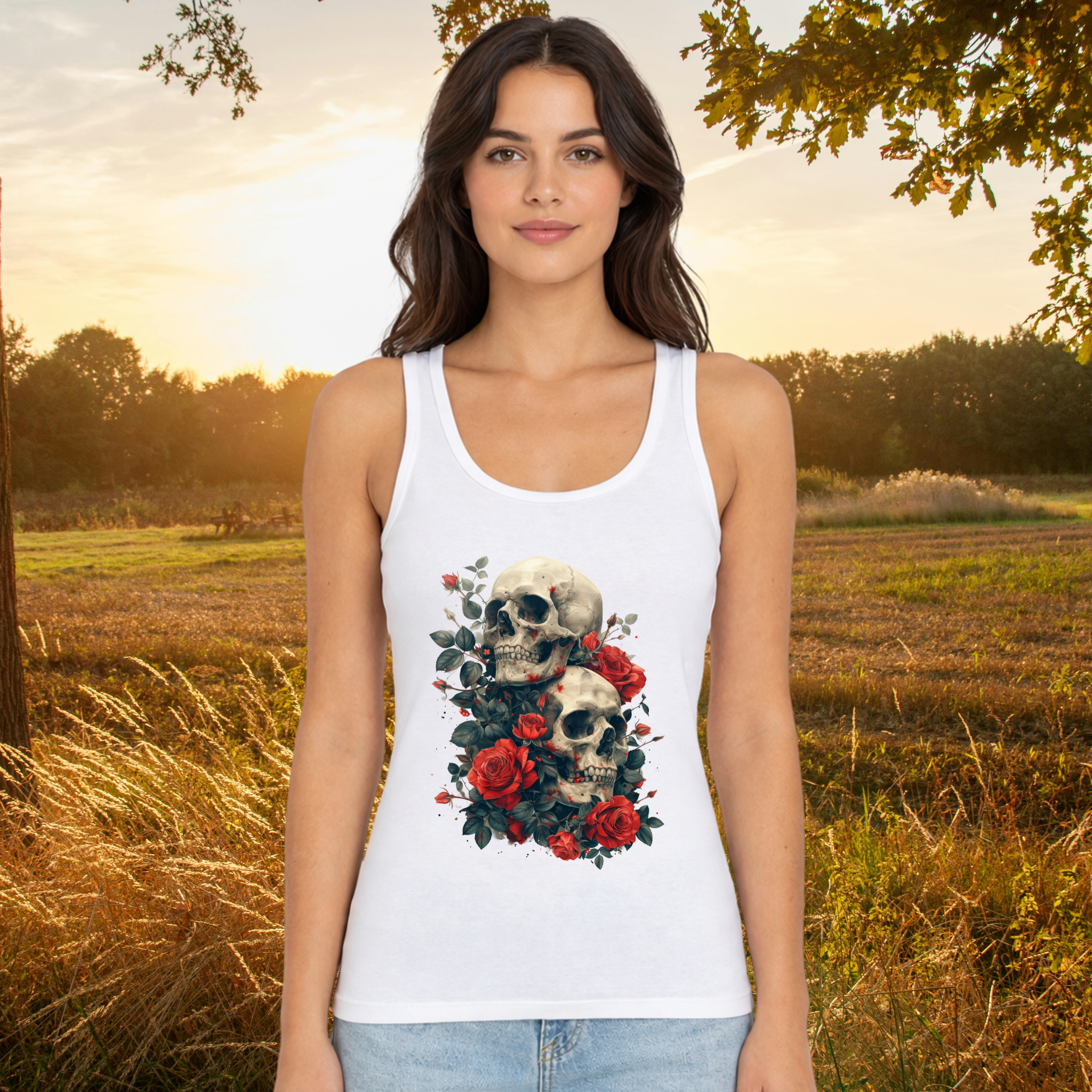 Débardeur Skull & Roses