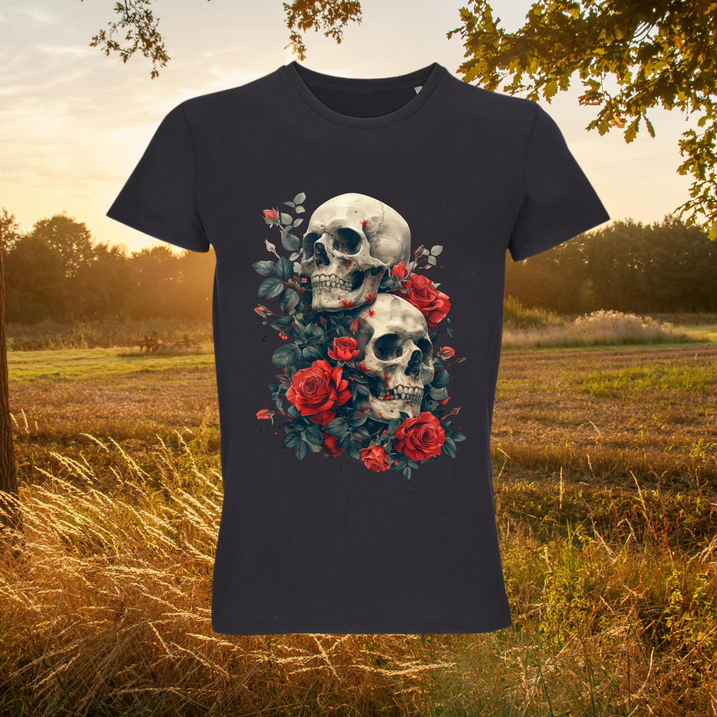 T-Shirt Roses & Skulls