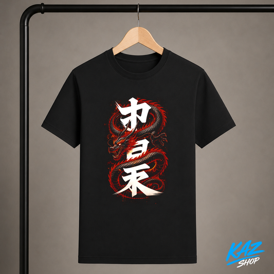 T-Shirt Dragon Kanji