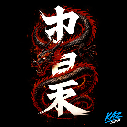 T-Shirt Dragon Kanji